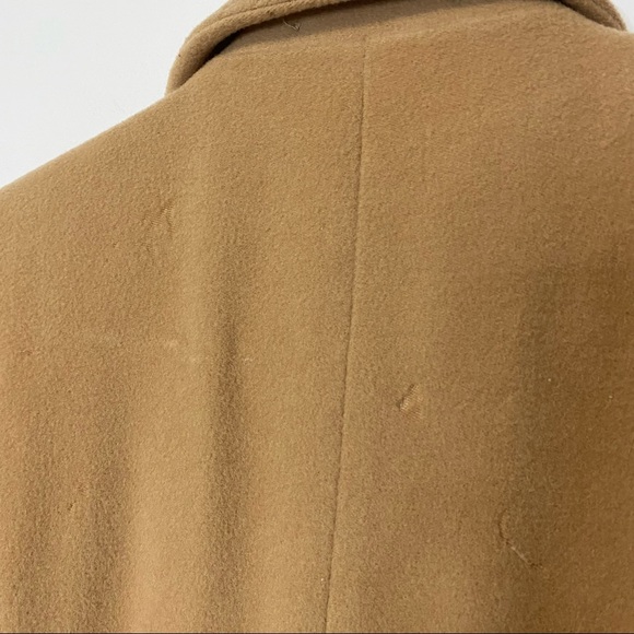 Atos Lombardini Double Breasted Tie Waist Wool Blend Tan Coat Size XS - Picture 10 of 15